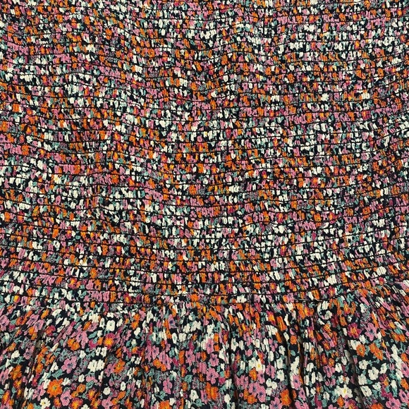 Patrons of Peace Floral Smock Peplum Long Sleeve Crop Top size M - Picture 10 of 12